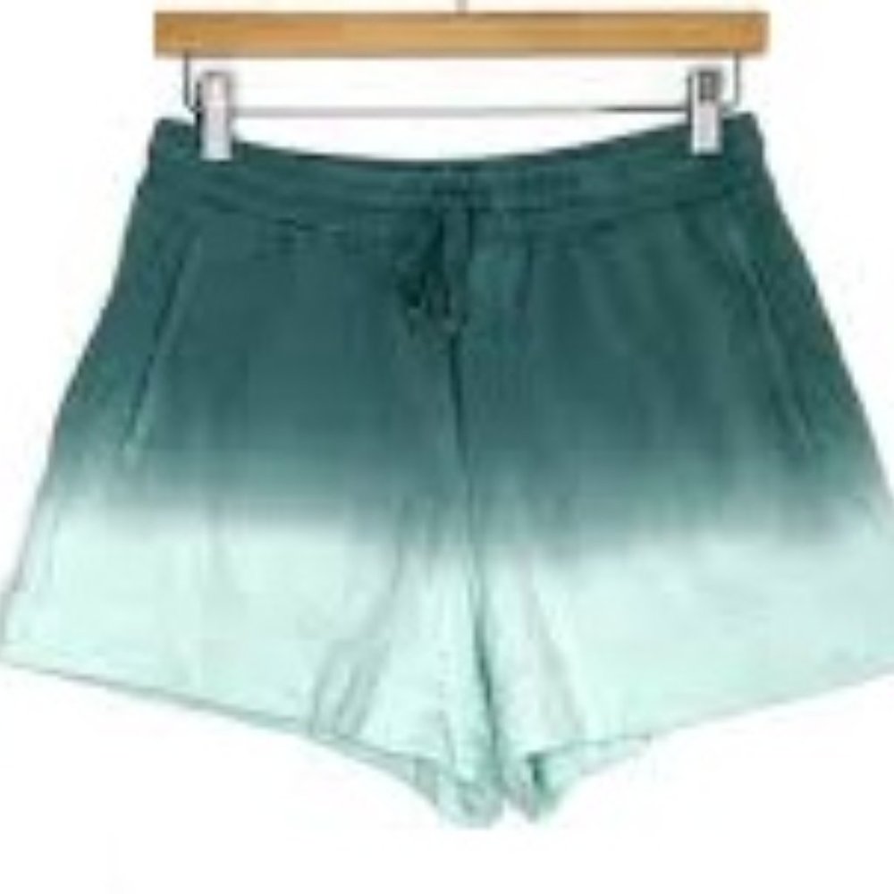 Young Fabulous & Broke Parker Shorts Green Ombre Drawstring Waist Sz M - EUC